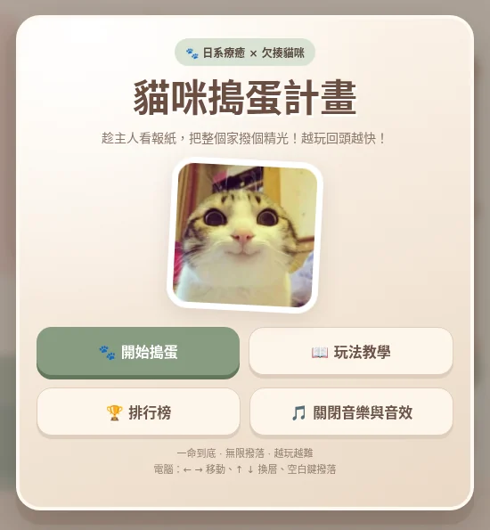 貓咪搗蛋計畫代表圖