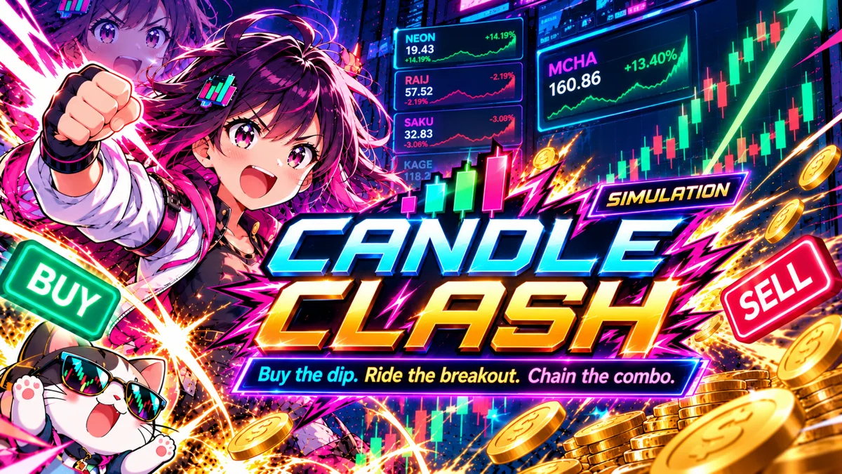 Candle Clash 股票街機代表圖