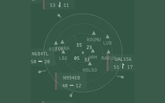 openScope 航空管制模擬器代表圖