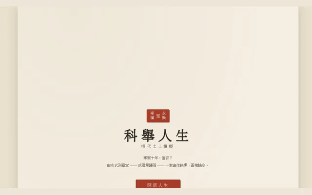 科舉人生代表圖