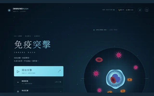 免疫突擊代表圖