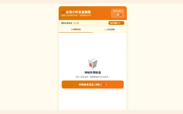 台灣小吃盲盒圖鑑代表圖