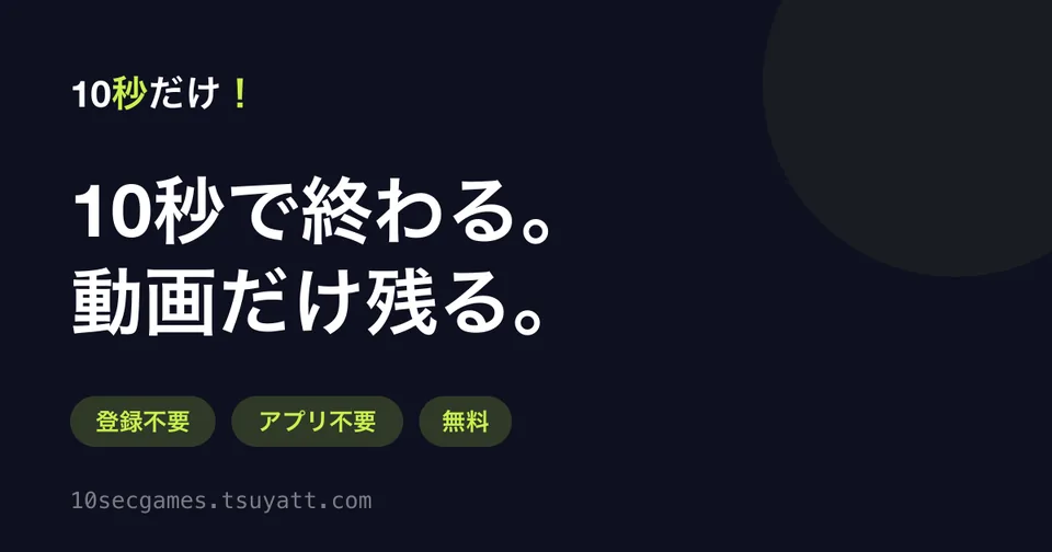 十秒小遊戲合輯代表圖