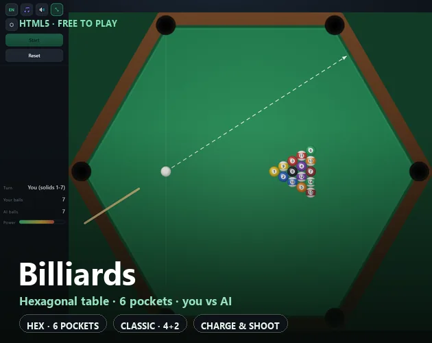 Billiards · You vs AI代表圖